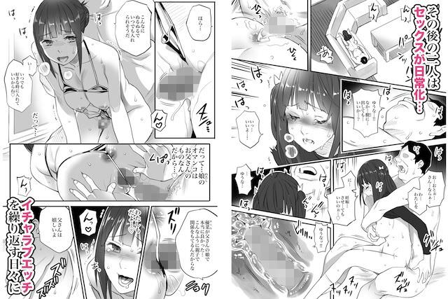 家庭内でも毎日近親相姦を楽しむ父親と娘の同人誌